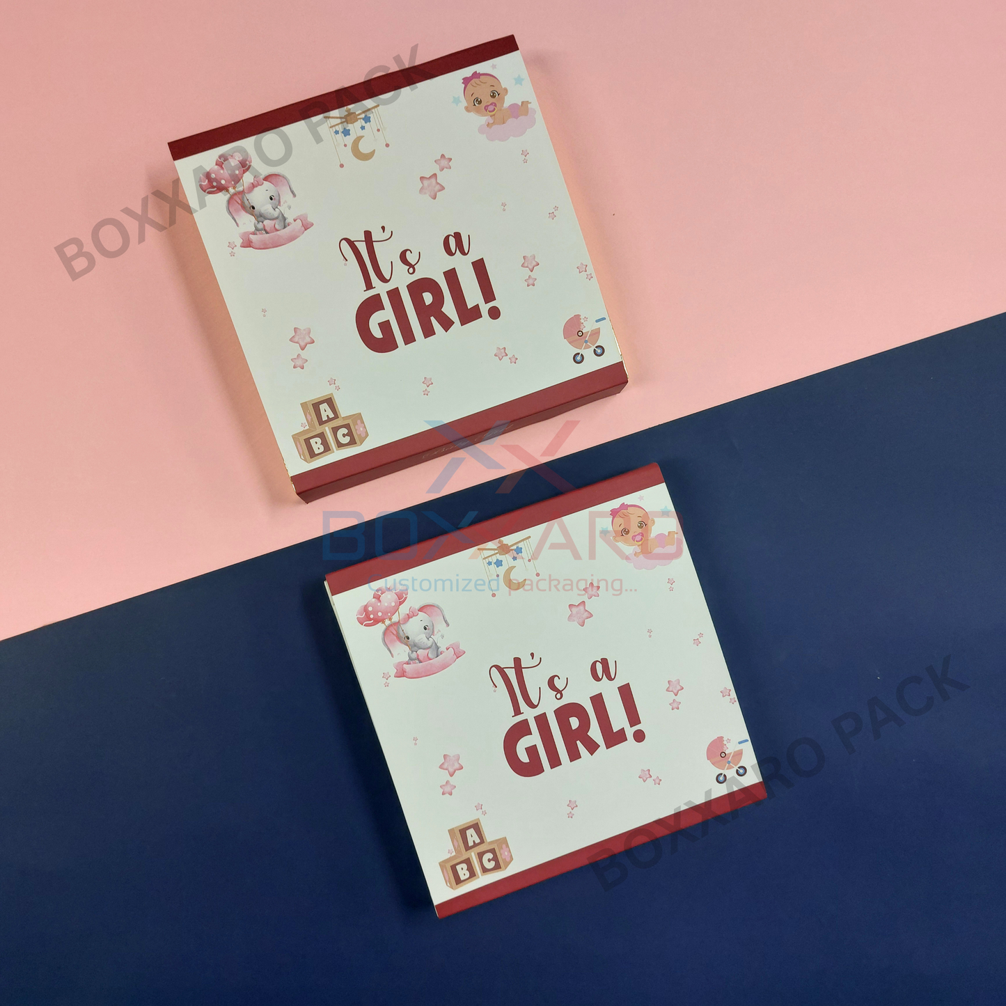 Its a Girl Slider Paper Foldable Boxes – 9 Cavity