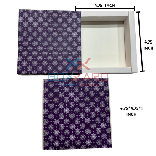 4 Cavity Slider Chocolate Box with Cavity (20 Pieces )