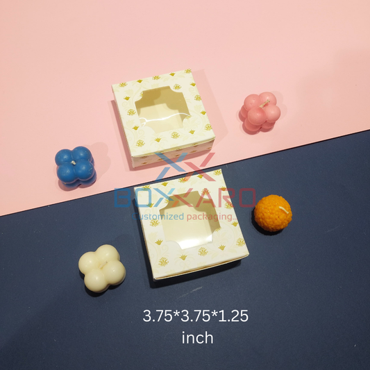 4 Cavity Chocolate Box With Cavity | 3.75 x 3.75 x 1.25 inch