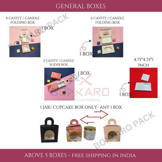 Sample Boxes Kit -2 | Birth Announcement Box, Chocolate Box| Free Shipping In India