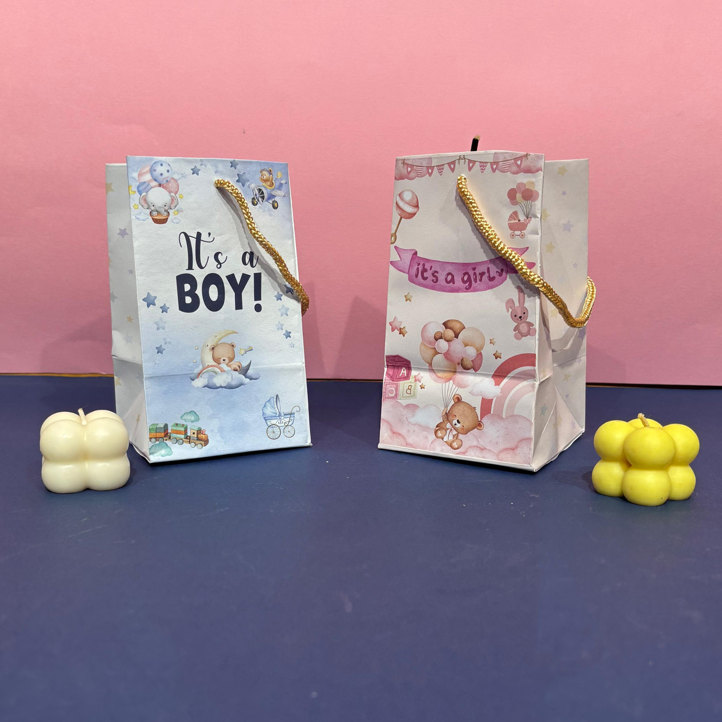 Its a Boy Printed Paper Bag | 3.5x3.5x6 inch | Baby Announcement Bags