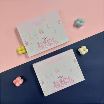 Baby Girl | 12 Cavity Baby Birth Announcement Box | Pack of 10