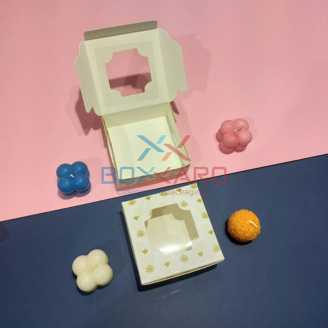 4 Cavity Chocolate Box With Cavity | 3.75 x 3.75 x 1.25 inch