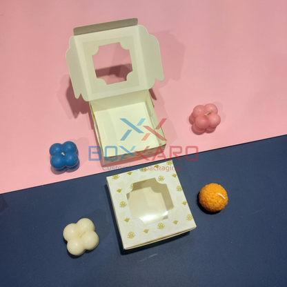 4 Cavity Chocolate Box With Cavity | 3.75 x 3.75 x 1.25 inch