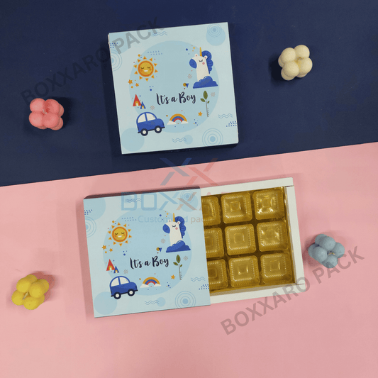 9 Cavity Its a Boy Chocolate Box | Pack of 10