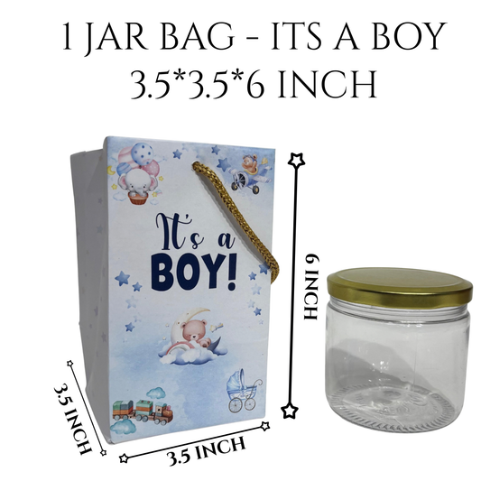 Its a Boy Printed Paper Bag | 3.5x3.5x6 inch | Baby Announcement Bags