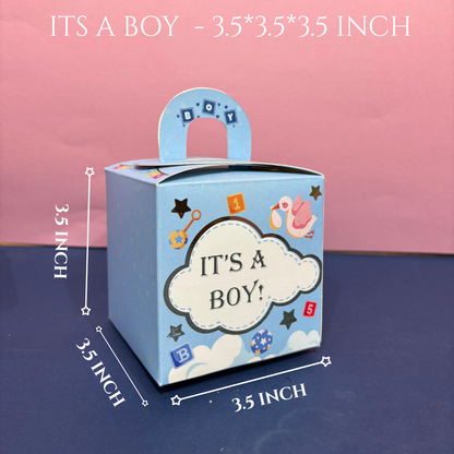 1 Jar Box | Its a Boy and Its a Girl Handle Window Box| 3.5x3.5x3.5 inch