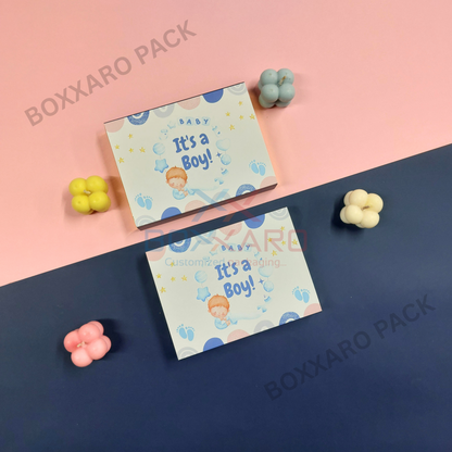 Premium "Its a Boy" Slider Paper Foldable Boxes – 6 Cavity & Without Cavity