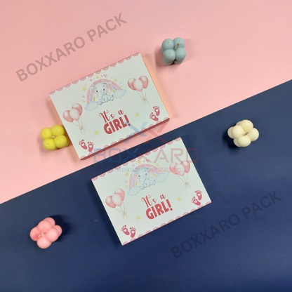 Its a Girl Slider Paper Foldable Boxes – 6 Cavity & Without Cavity