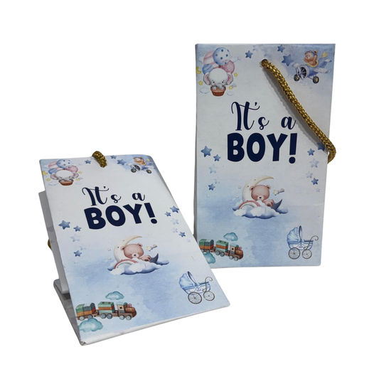 Its a Boy Printed Paper Bag | 3.5x3.5x6 inch | Baby Announcement Bags