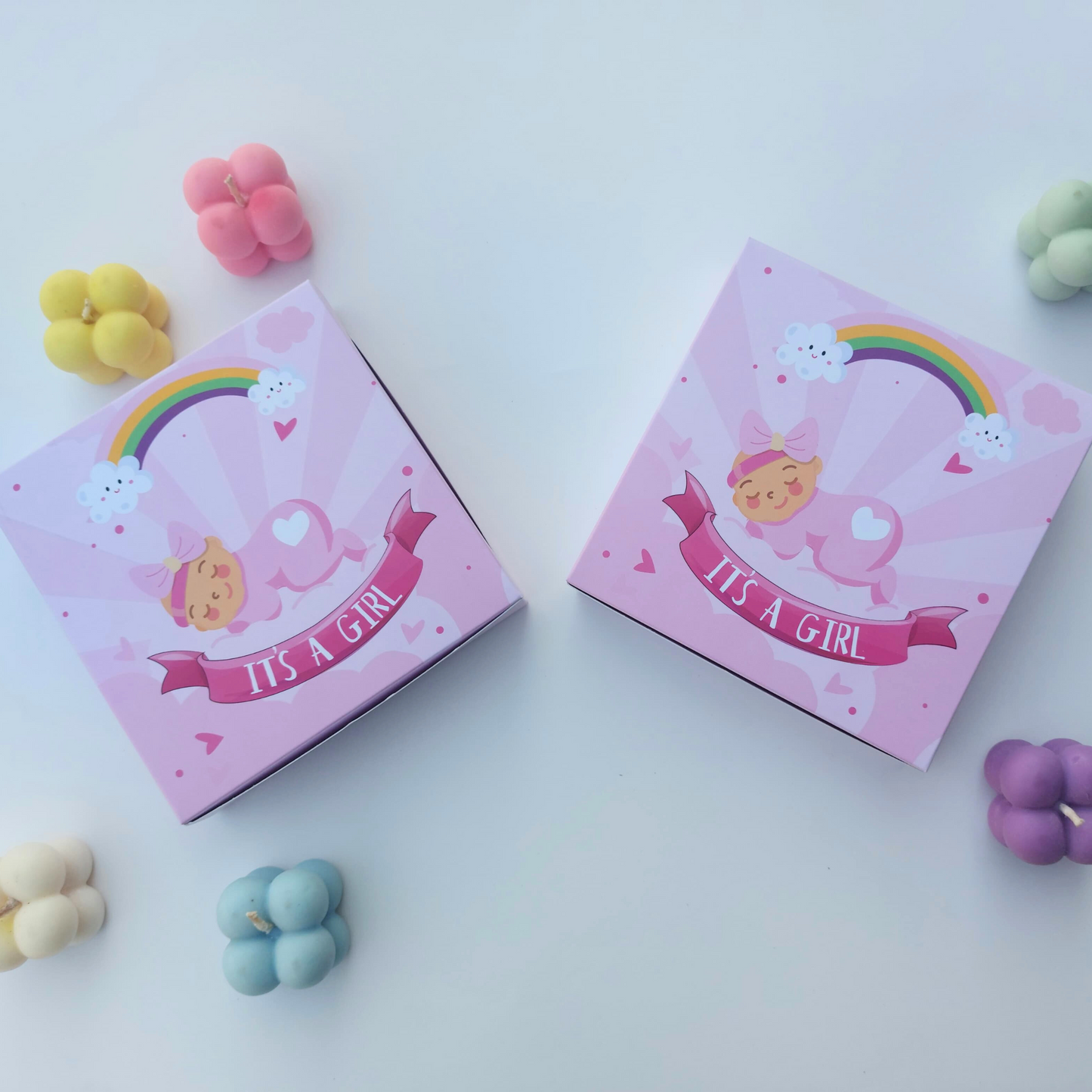 Premium "Its a Girl" Paper Folding Boxes – 9 Cavity & Without Cavity