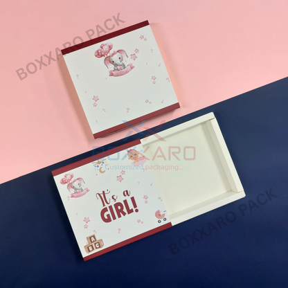 Its a Girl Slider Paper Foldable Boxes – 9 Cavity