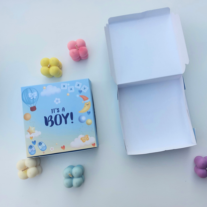 Premium "Its a Boy" Paper Folding Boxes – 9 Cavity & Without Cavity