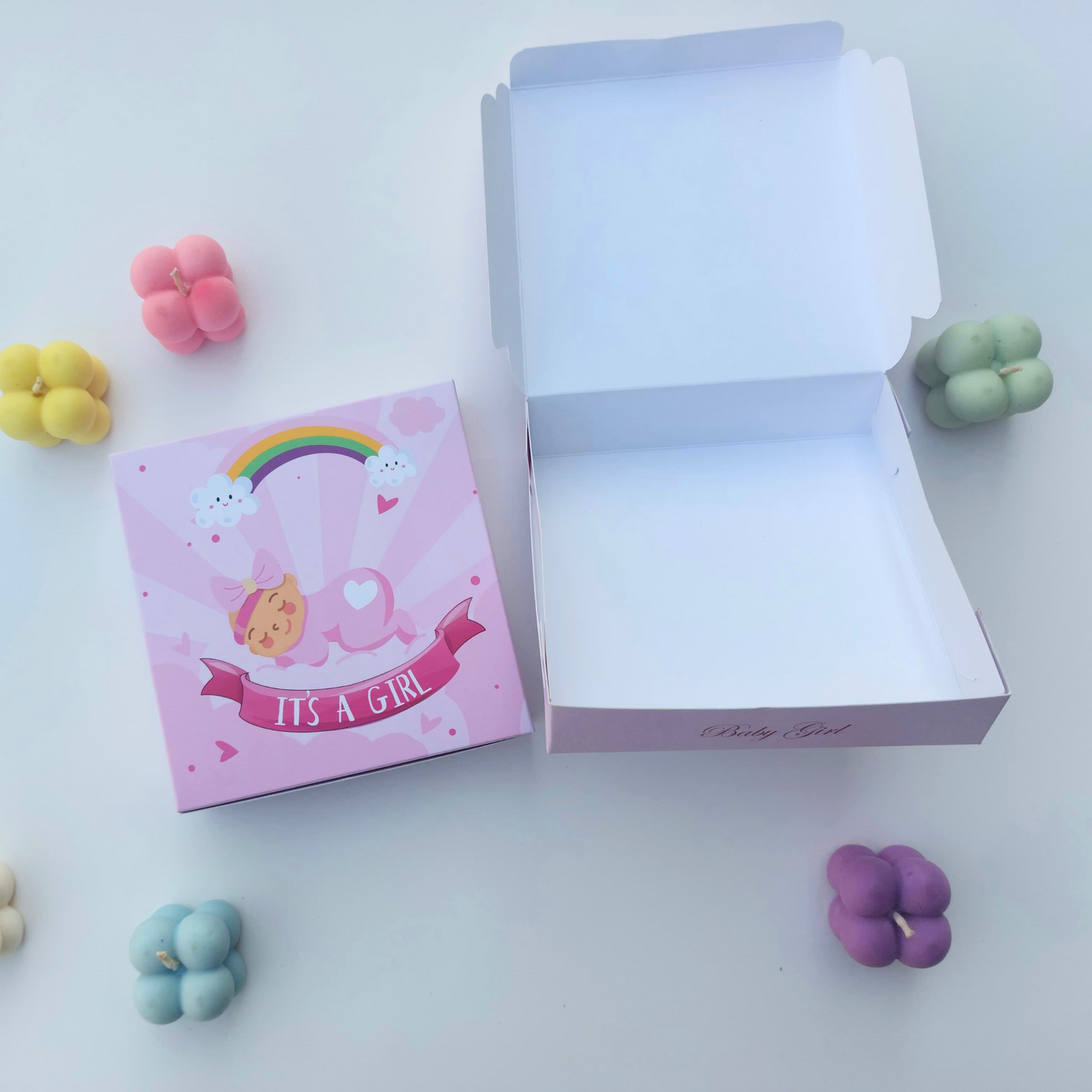 Premium "Its a Girl" Paper Folding Boxes – 9 Cavity & Without Cavity